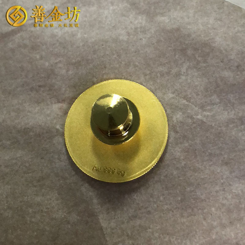 內(nèi)蒙古國(guó)際商友圈純金徽章_徽章定制 胸章制作 胸針定制 5克純金徽章 宣傳饋贈(zèng)