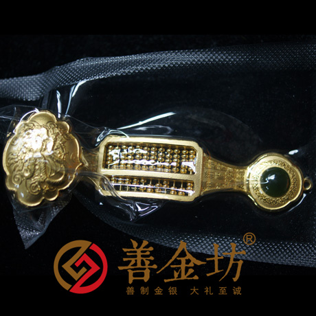 如意算盤(pán) 立體擺件個(gè)性定制 工藝品 金銀立體擺件