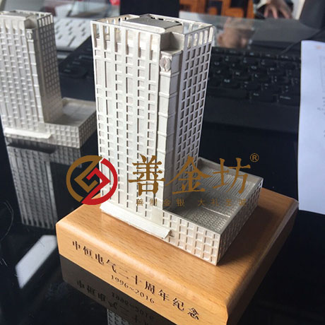 浙江中恒電氣3D純銀立體擺件定制銀樓_立體貴金屬 紀(jì)念幣制作 周年慶典 上市紀(jì)念
