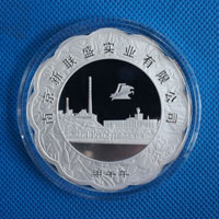 江蘇新聯(lián)盛梅花銀章_ 紀(jì)念幣制作 紀(jì)念章制作 制作紀(jì)念幣 定做紀(jì)念幣 定做銀幣 紀(jì)念幣定制 周年慶典