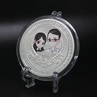上海結(jié)婚紀念章100克銀章_ 紀念章制作 定制紀念章 銀章制作 結(jié)婚祝壽