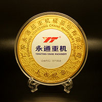 廣東永通300克銀鎏金紀(jì)念章_ 紀(jì)念章制作 金銀章定制 定制紀(jì)念章 公司上市紀(jì)念品 300克 100mm