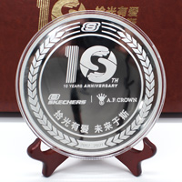 上海某公司定制銀質(zhì)紀念章500克_ 紀念章制作 定做紀念章 定制獎章 定制紀念章 定制銀章 十周年 150mm